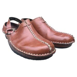 Earth Spirit Loafer Womens 7 Creek Sling Back Leather Comfort granola travel